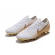 Nike Mercurial Vapor 12 Elite FG Scarpa Bianco Oro