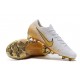 Nike Mercurial Vapor 12 Elite FG Scarpa Bianco Oro