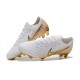 Nike Mercurial Vapor 12 Elite FG Scarpa Bianco Oro