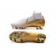 Nike Mercurial Superfly 6 Elite FG Scarpe Uomo Bianco Oro