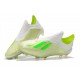 Scarpe Per Gli Uomini adidas X 18+ FG Bianco Verde