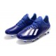 Scarpe da Calcio Nuovo adidas X 19.1 FG Blu Bianco