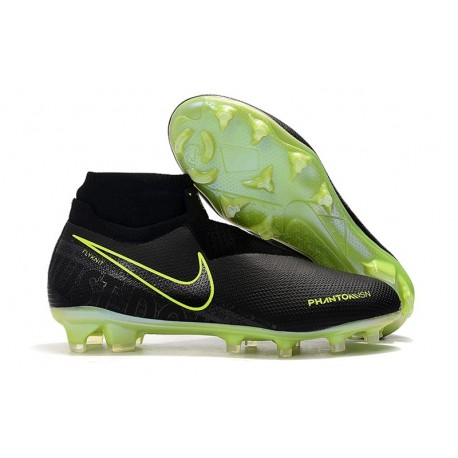 Nike Phantom Vision Elite DF FG Scarpa Nero Volt