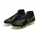 Nike Phantom Vision Elite DF FG Scarpa Nero Volt