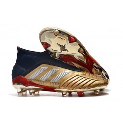 Scarpe da Calcio adidas Predator 19+ FG Oro Rosso Argento