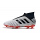 Scarpe da Calcio adidas Predator 19+ FG Argento Nero Rosso