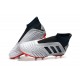 Scarpe da Calcio adidas Predator 19+ FG Argento Nero Rosso