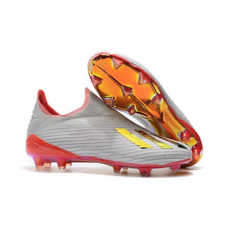 Scarpa da Calcio Nuovo adidas X 19+ FG - Argento Rosso