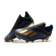 Scarpa da Calcio Nuovo adidas X 19+ FG - Nero Blu Oro