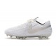 Scarpe da Calcio Nike Tiempo Legend VIII FG - Bianco Puro Platino Grigio