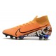 Scarpe Nuovo Nike Mercurial Superfly VII Elite FG Arancione Bianco