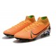 Scarpe Nuovo Nike Mercurial Superfly VII Elite FG Arancione Bianco