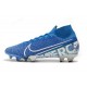 Scarpe Nuovo Nike Mercurial Superfly VII Elite FG New Lights Blu