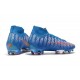 Scarpe Nuovo Nike Mercurial Superfly VII Elite FG Blu Rosso