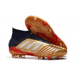 Scarpe da calcio adidas Predator 19.1 FG Oro Argento Rosso