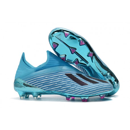 Scarpa da Calcio Nuovo adidas X 19+ FG - Ciano Brillante Nero