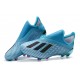 Scarpa da Calcio Nuovo adidas X 19+ FG - Ciano Brillante Nero