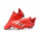 Scarpe da Calcio Nuovo adidas X 19.1 FG Rosso Argento