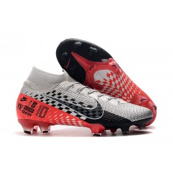 Neymar Nike Mercurial Superfly VII Elite FG NJR Cromo Nero Rosso