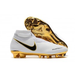 Tacchetti da Calcio Nike Phantom VSN Elite DF FG Oro Bianco