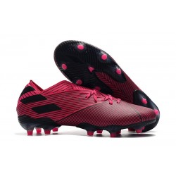 Scarpe Calcio Adidas Nemeziz 19.1 FG Rosa Nere