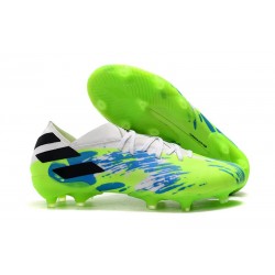 Scarpe Calcio Adidas Nemeziz 19.1 FG Verde Blu Nere