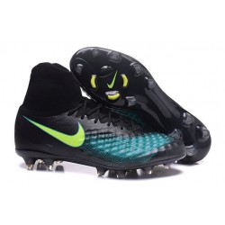 Nuovo Magista Obra II FG - Scarpe da calcetto con tacchetti - Nero Blu Verde