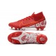 Scarpe Nuovo Nike Mercurial Superfly VII Elite FG Rosso Bianco