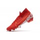 Scarpe Nuovo Nike Mercurial Superfly VII Elite FG Rosso Bianco