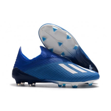 Scarpa da Calcio Nuovo adidas X 19+ FG - Blu Bianco