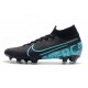 Scarpe Nuovo Nike Mercurial Superfly VII Elite FG Negro Blu