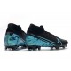 Scarpe Nuovo Nike Mercurial Superfly VII Elite FG Negro Blu