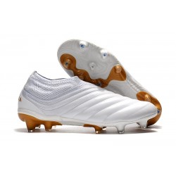 Scarpe Per Gli Uomini adidas Copa 19+ FG Bianco Oro