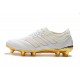 Adidas Copa 19.1 FG Scarpe da Calcio - Uomo Bianco Oro