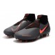 Nike Phantom Vision Elite DF FG Scarpa Grigio Scuro Mango Acceso Nero