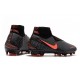 Nike Phantom Vision Elite DF FG Scarpa Grigio Scuro Mango Acceso Nero