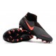 Nike Phantom Vision Elite DF FG Scarpa Grigio Scuro Mango Acceso Nero