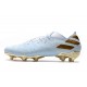 Scarpe Calcio Adidas Nemeziz 19.1 FG Bianco Oro Metallico Light Aqua