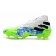 Scarpe Calcio Adidas Nemeziz 19+ FG Uomo - Bianco Blu Verde