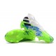 Scarpe Calcio Adidas Nemeziz 19+ FG Uomo - Bianco Blu Verde