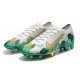 Mbappe Scarpe Nike Mercurial Vapor13 Elite FG ACC Grigio Verde Oro