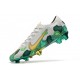 Mbappe Scarpe Nike Mercurial Vapor13 Elite FG ACC Grigio Verde Oro