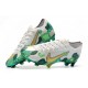 Mbappe Scarpe Nike Mercurial Vapor13 Elite FG ACC Grigio Verde Oro