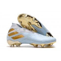 Scarpe Calcio Adidas Nemeziz 19+ FG -Acqua Bold/ Oro Metallico/ Bianco