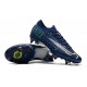 Nike Mercurial Vapor XIII Elite SG-PRO AC Blu Void Volt Bianco