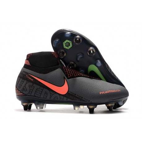 Nike Phantom VSN Elite-DF SG PRO AC Grigio Scuro Mango Acceso Nero