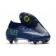 Nike Mercurial Superfly 7 Elite SG-PRO Anti-Clog Blu Void Volt Bianco