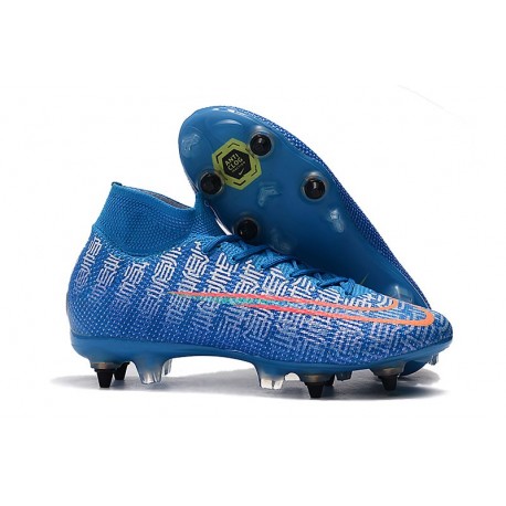 Nike Mercurial Superfly 7 Elite SG-PRO Anti-Clog Blu Rosso