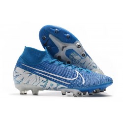 Nike Mercurial Superfly 7 Elite AG-Pro New Lights Blu Bianco