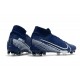 Nike Scapra Mercurial Superfly 7 Elite SE FG Blu Bianco